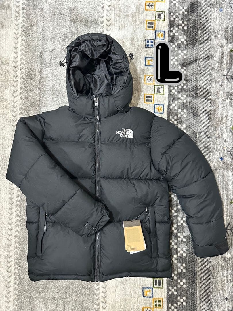 The North Face フード付きダウンジャケット Lサイズ 黒