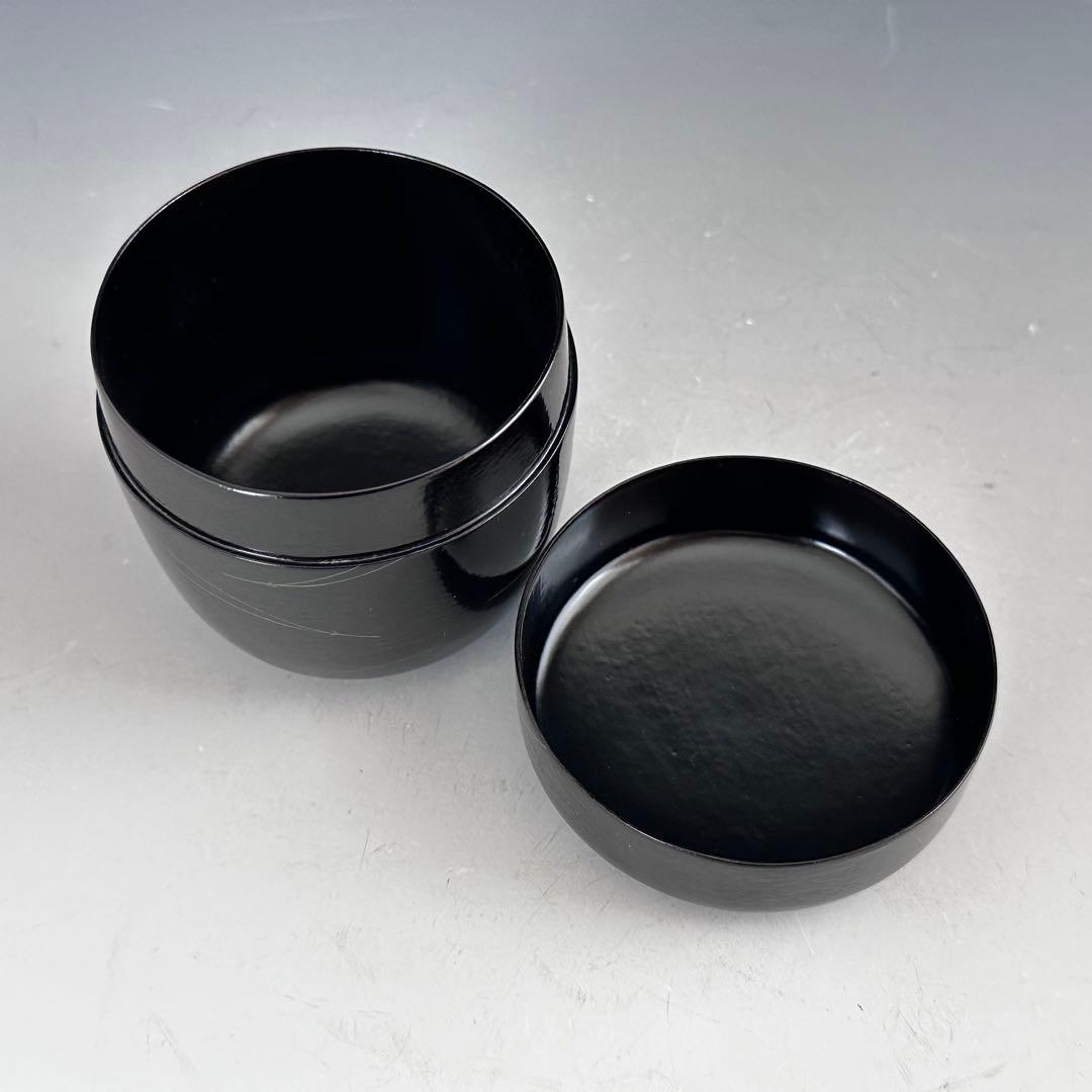 茶道具　而妙斎好写　松葉松の子　一閑　大棗　中村宗尹　共箱　加賀蒔絵　薄茶器