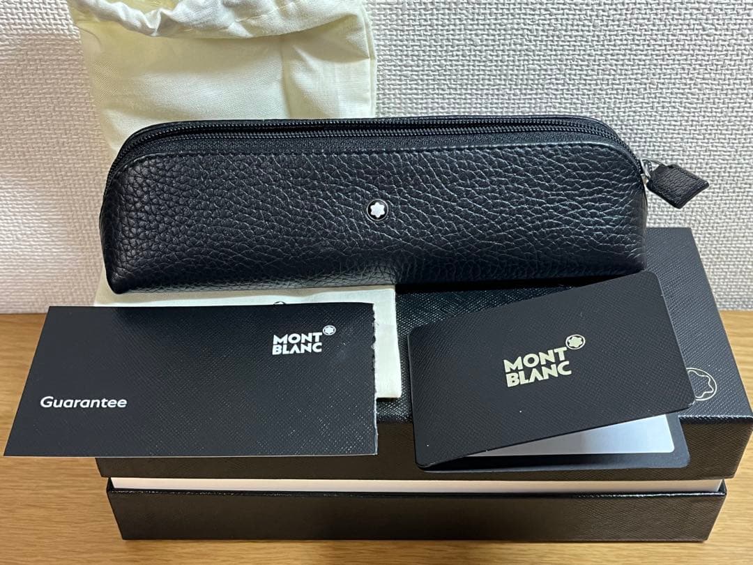 モンブラン ペンケース ブラック 2本差し
