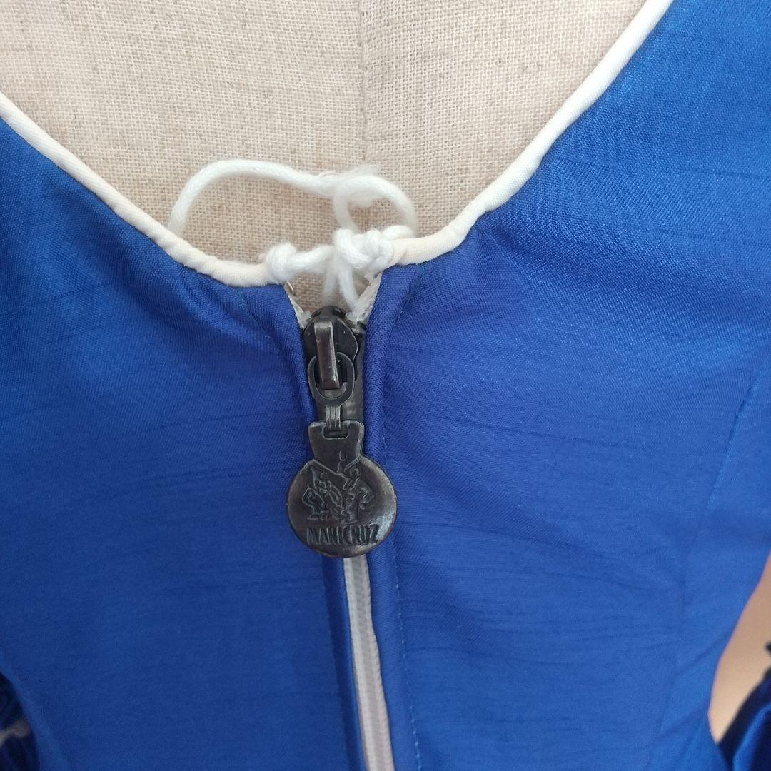 【M★C】スペイン製 フラメンコ衣装 ロイヤルブルー