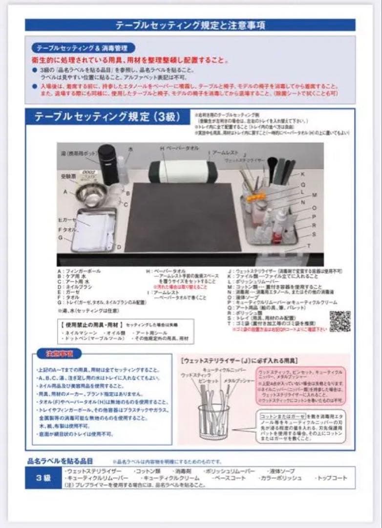 3月18日出品終了　ネイリスト検定3級　2級　セット　筆入とチップのおまけ付き