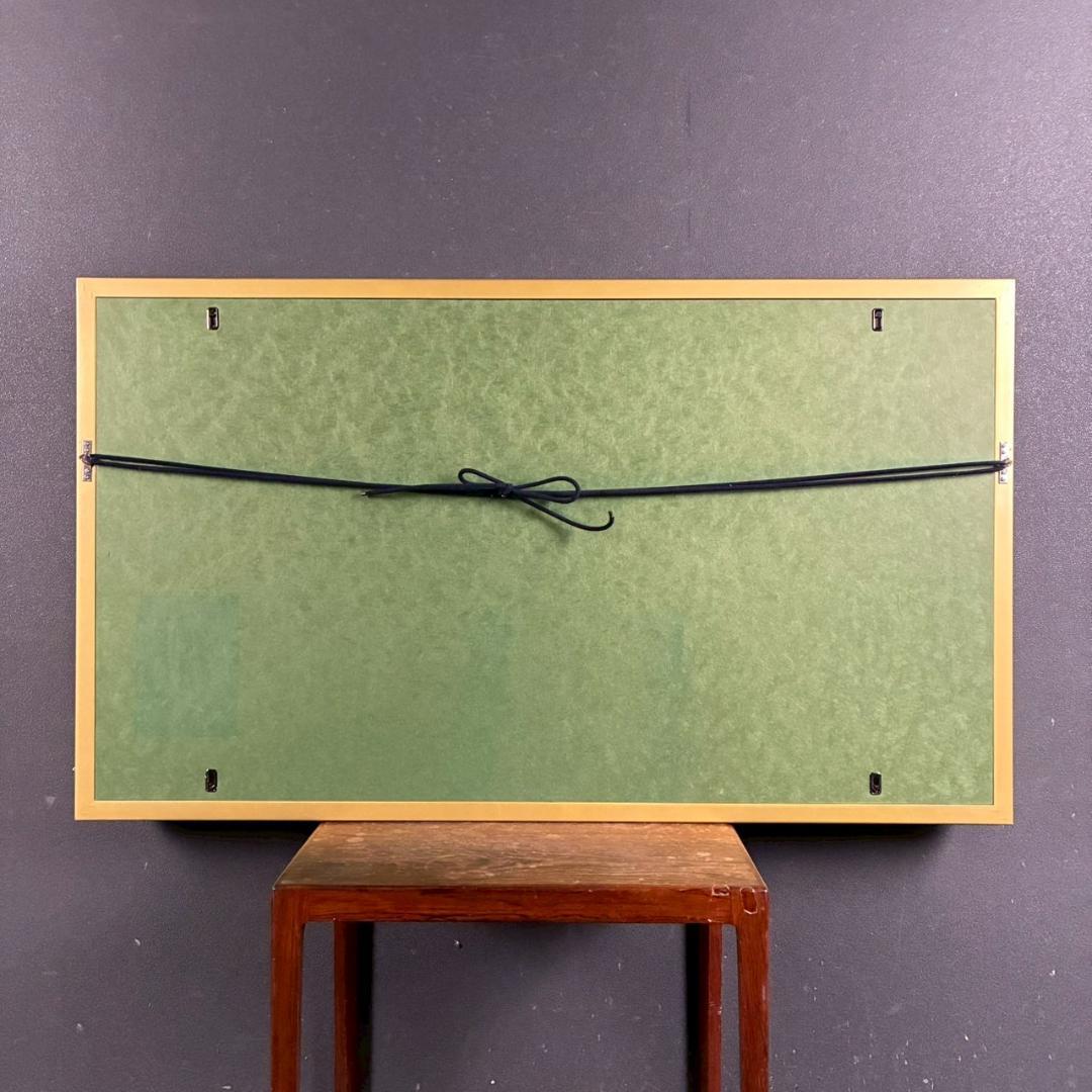 美品 鈴木其一「梅椿図屏風」工芸品 額縁入り 琳派 名画 和風 骨董 日本画