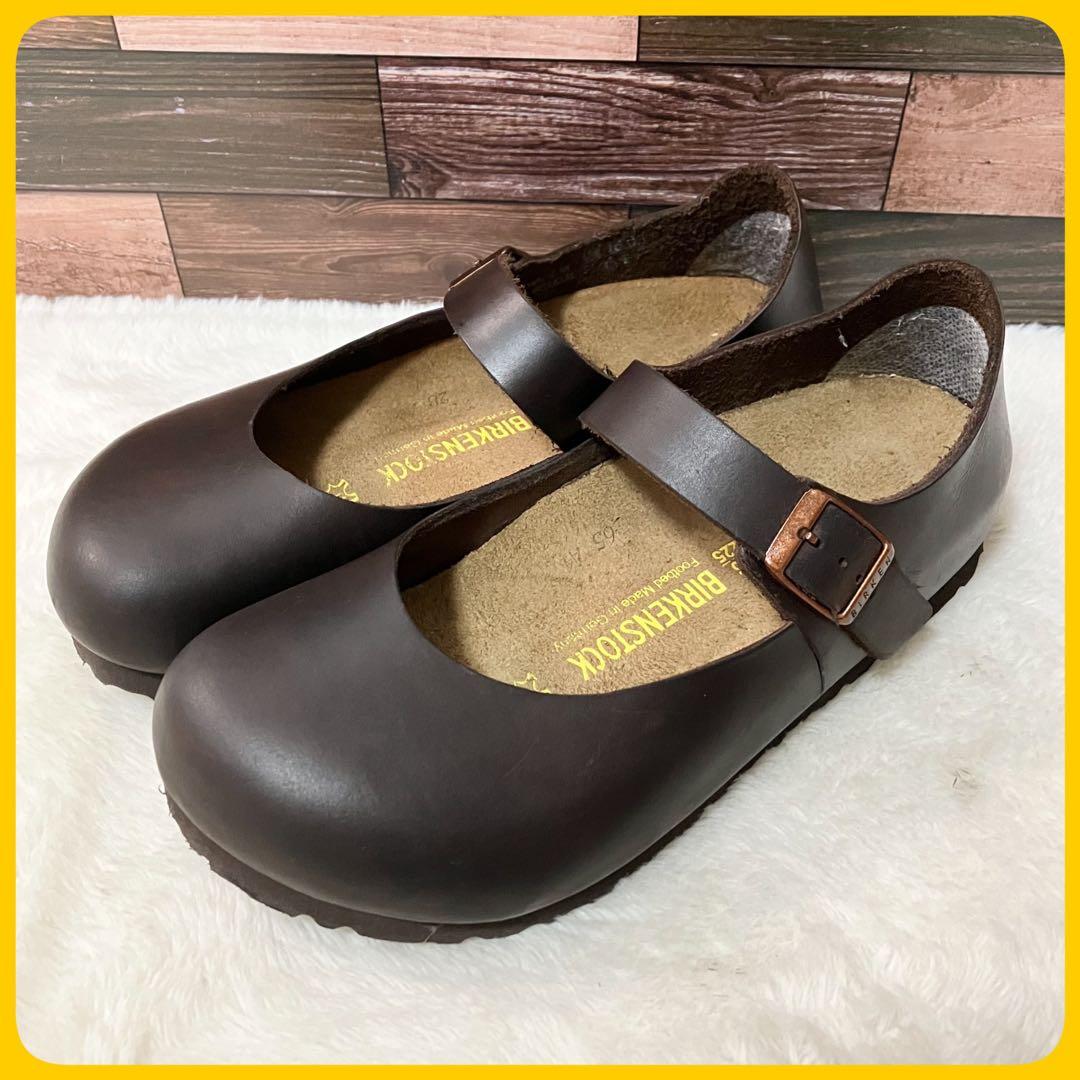 美品 ビルケンシュトック MANTOVA メリージェーン レザー シューズ 35