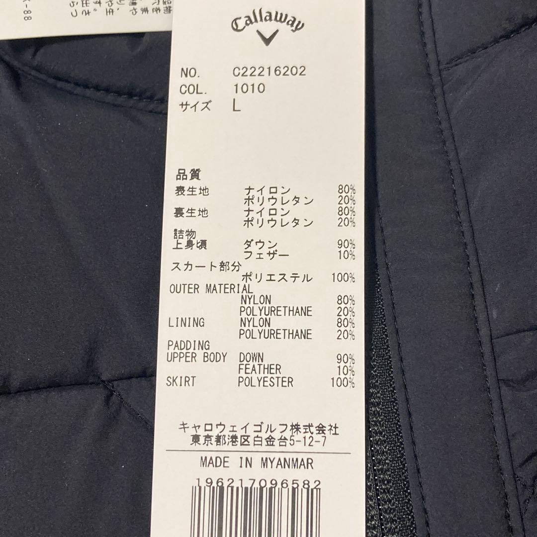 新品未使用　タグ付　callaway ダウンベスト　ロング丈　Size L
