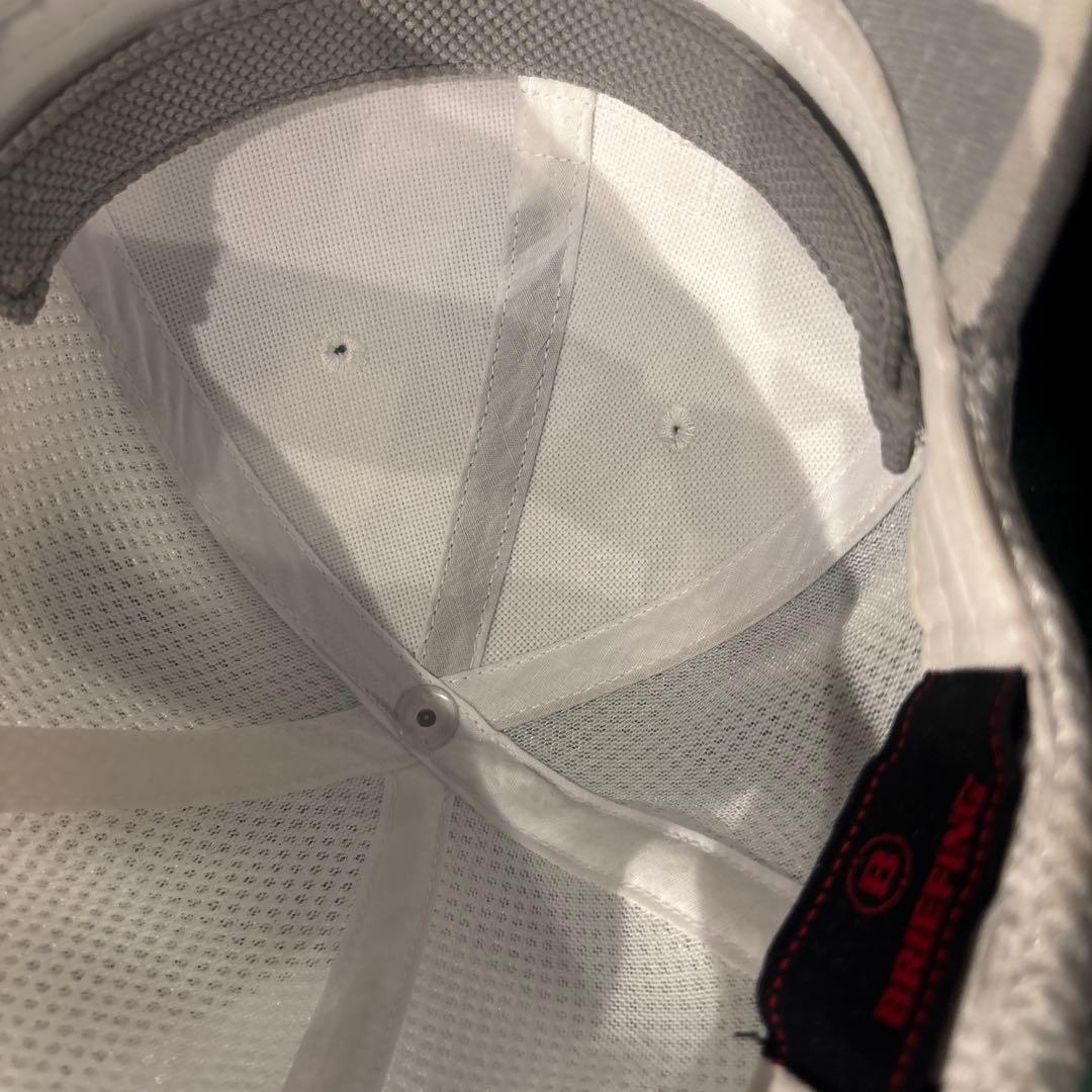 ブリーフィング　試着のみ　ゴルフキャップ　迷彩　グレー✖️ホワイト