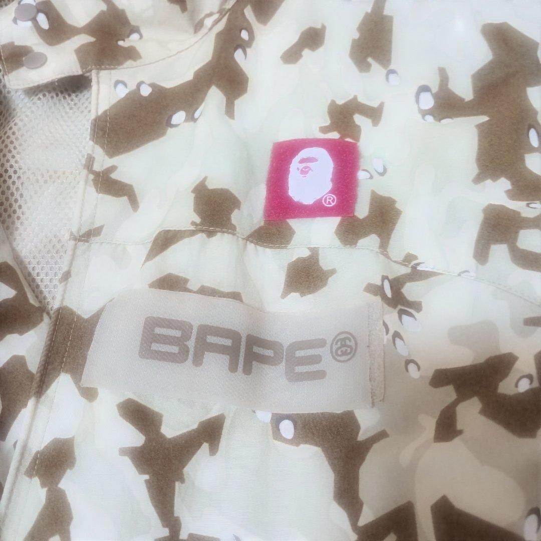 y*n様 BAPE×STUSSY カモフラージュ ナイロンジャケット