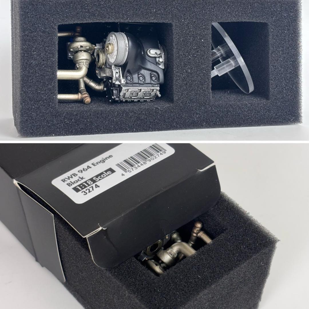 極美品 イグニッションモデル 1/18 RWB 964 With Engine