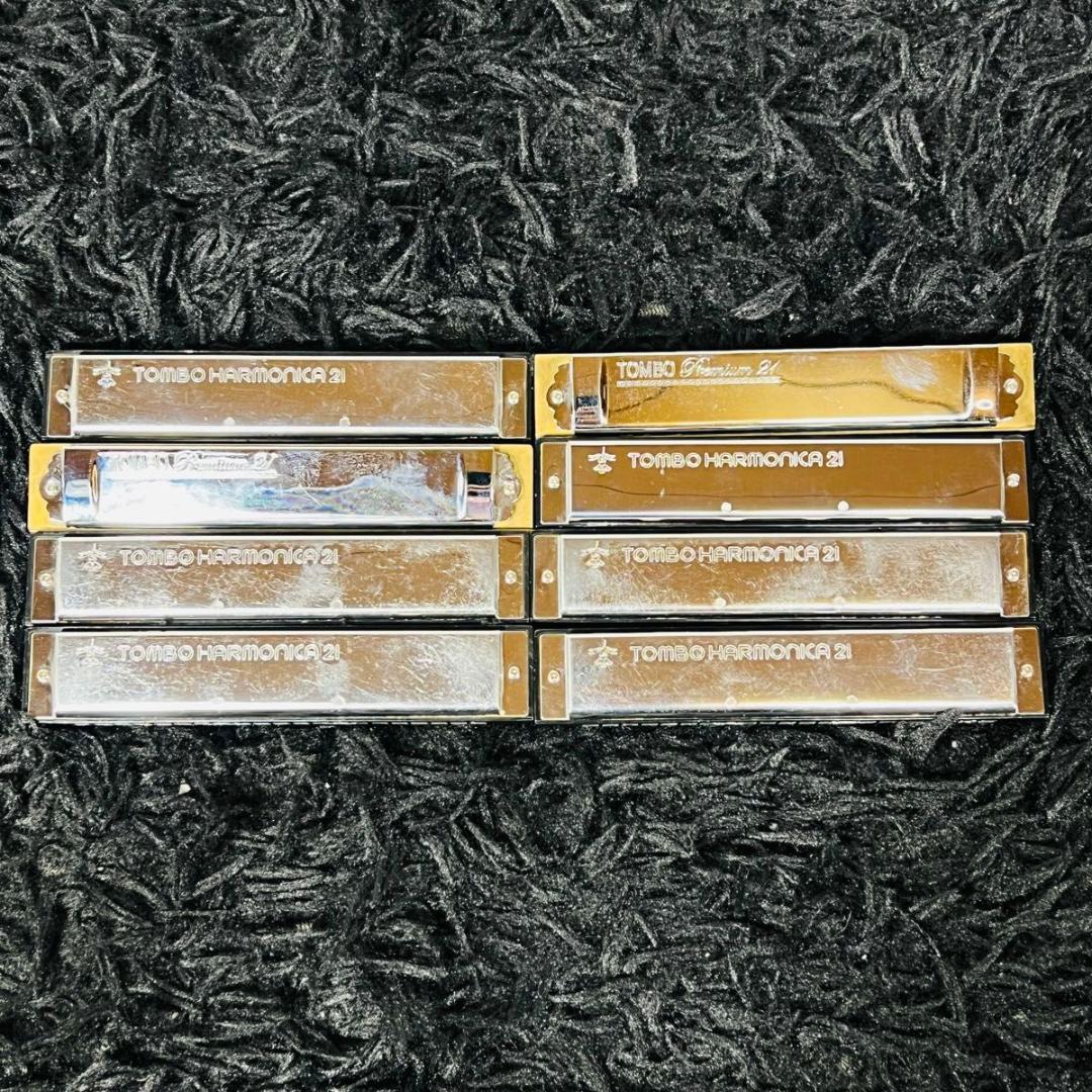 トンボ 21トーン プレミアム21トーン ハーモニカ 8本 複音ハーモニカ 楽器