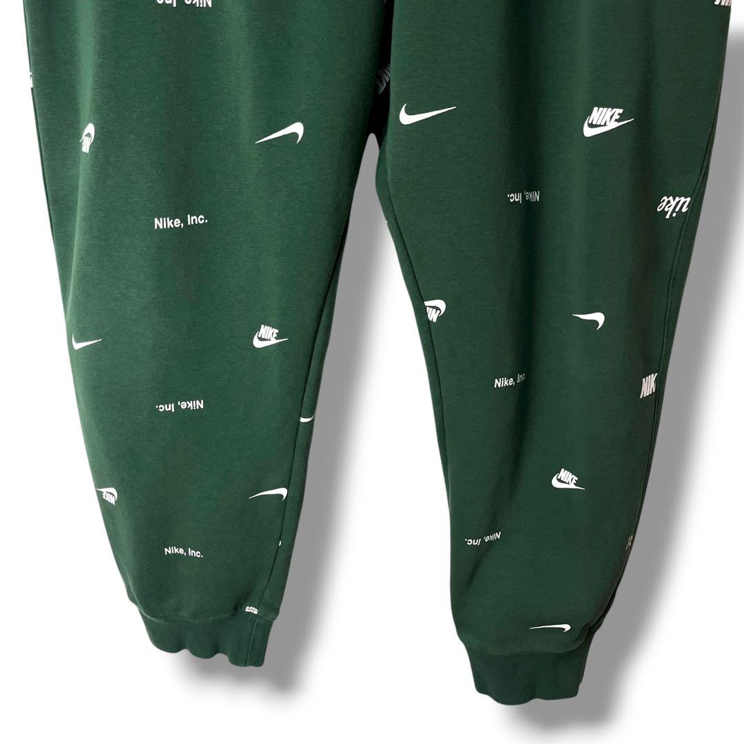 NIKE ナイキ スウェットセットアップ 上下セット スウッシュロゴ総柄 XL