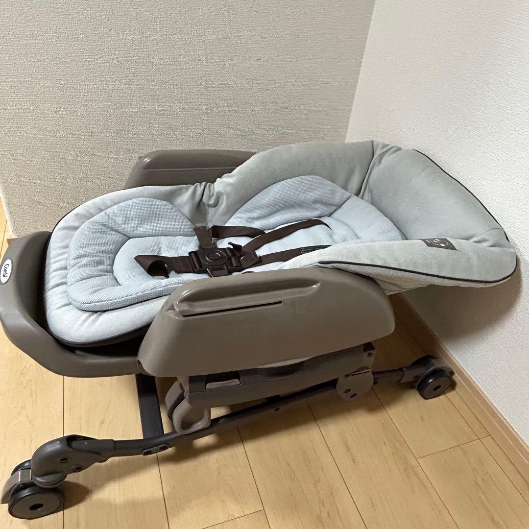 コンビ 電動 ハイローチェア ネムリラ AUTO SWING ミントグレー