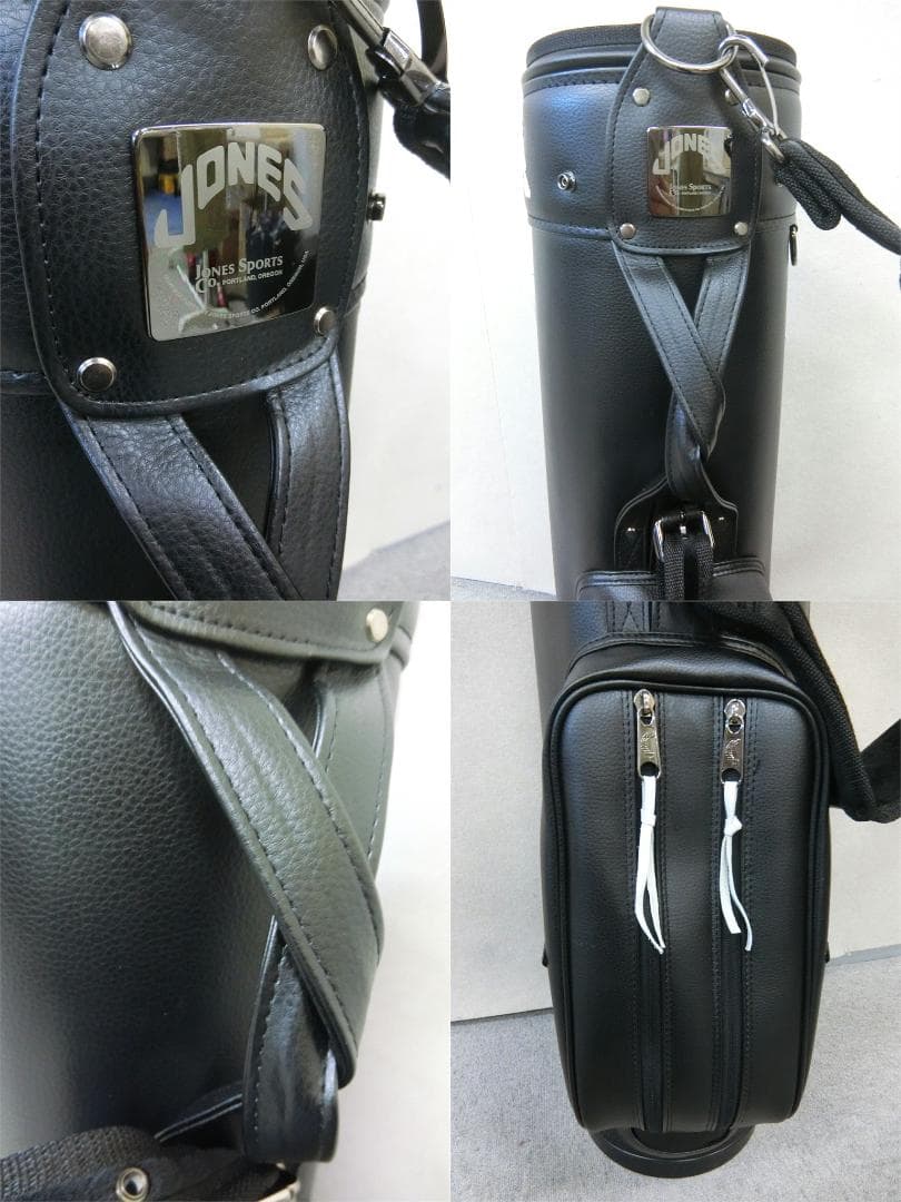 b648 ◆希少 JONES ライダー オールブラック キャディバッグ