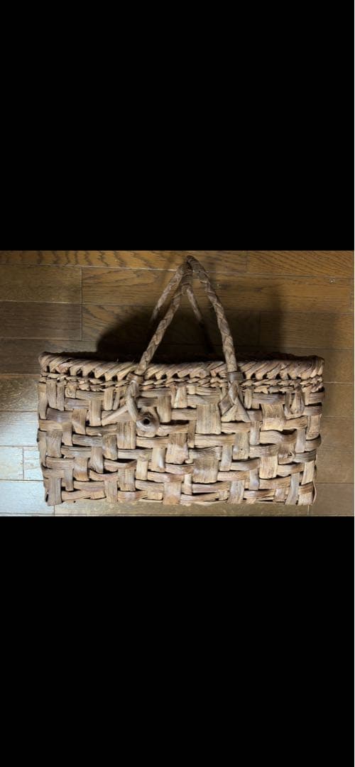 国産 筒井幸彦さんの山葡萄かごバッグ本物保証(くらし舎で購入)