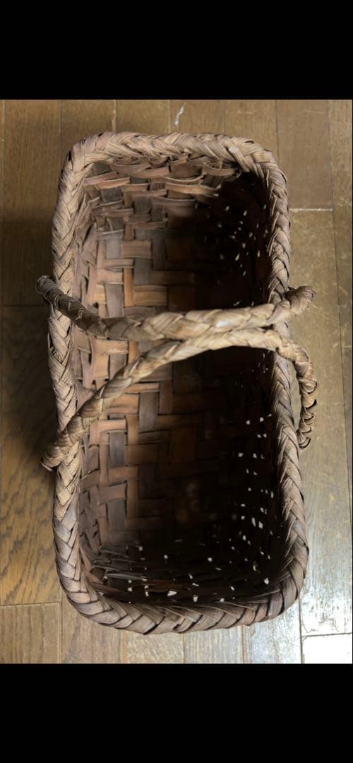 国産 筒井幸彦さんの山葡萄かごバッグ本物保証(くらし舎で購入)