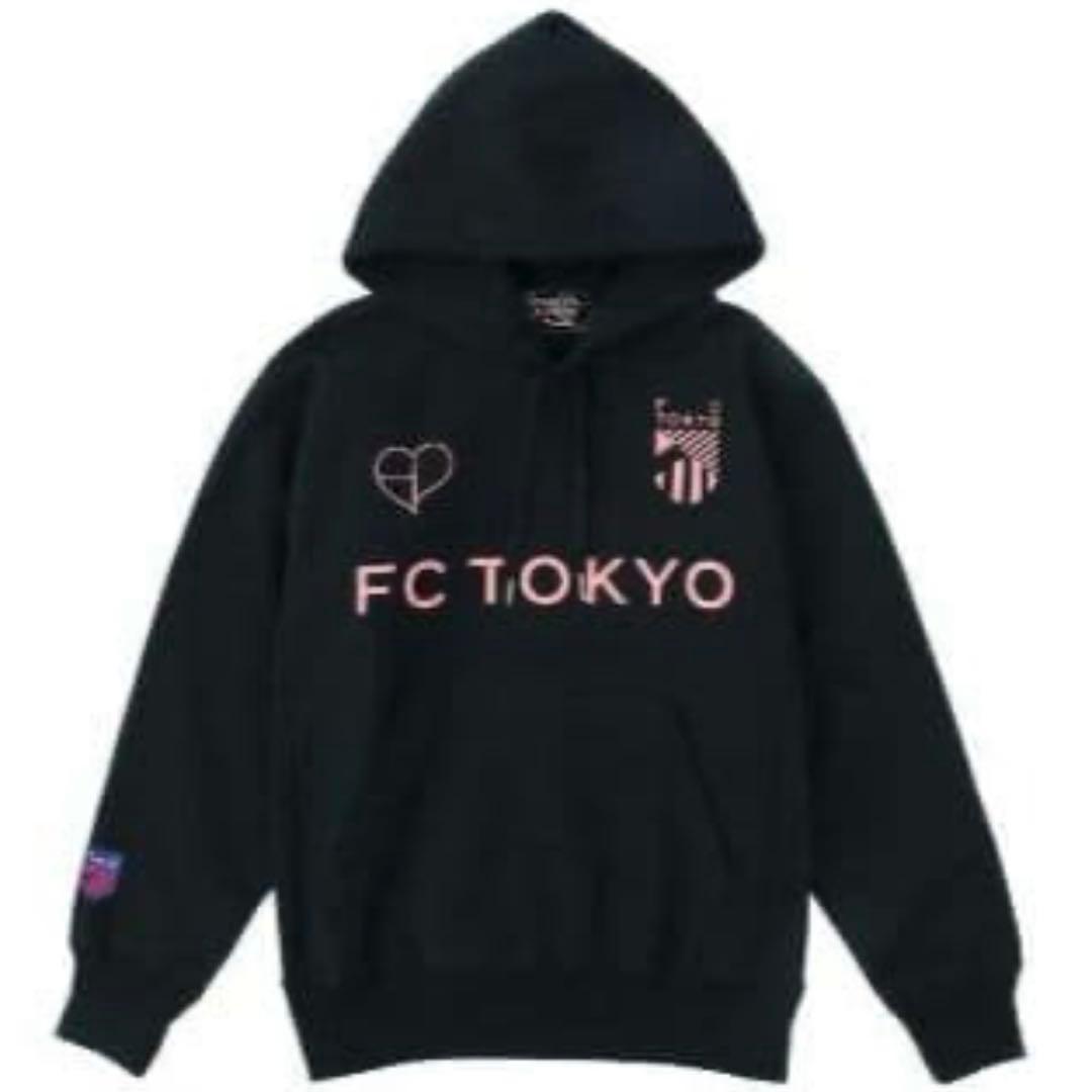 新品　FC東京×BLACKPINK ブラック ロゴ フーディ　Lサイズ