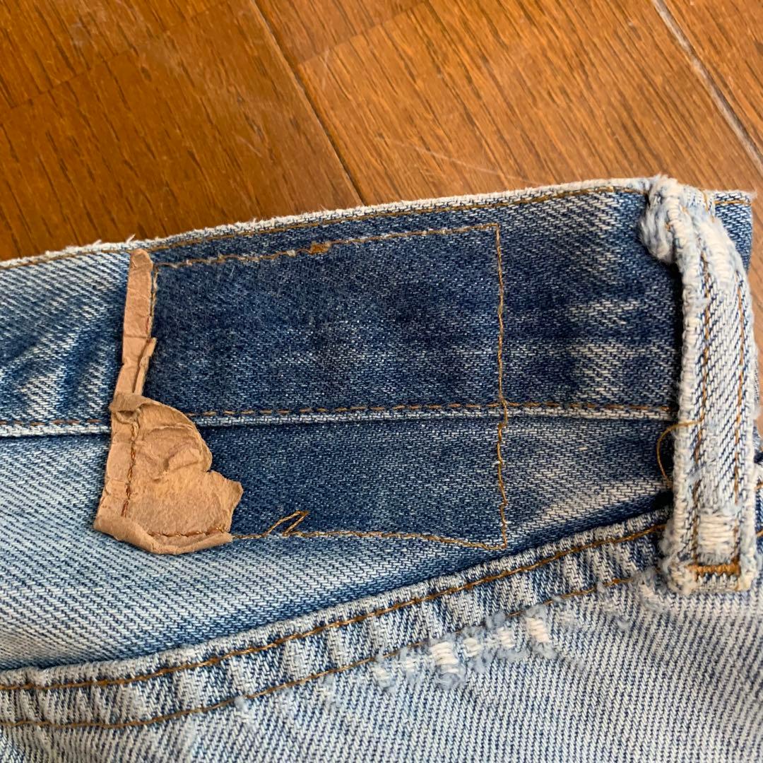 リーバイス 66後期 501 ボタン裏6 赤耳 ヴィンテージ デニム リペアなし