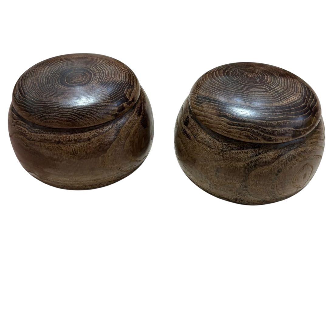 高級天然木 本榧 碁盤 ヘソあり 蛤碁石 那智黒石 本カヤ 囲碁