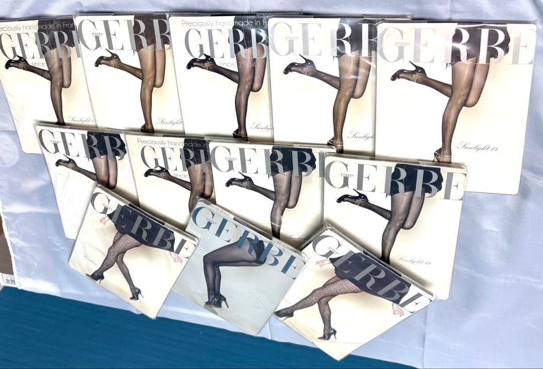 【GERBE 】ジェルブ　レッグランジェリータイツ 12枚セット（新品未使用品）