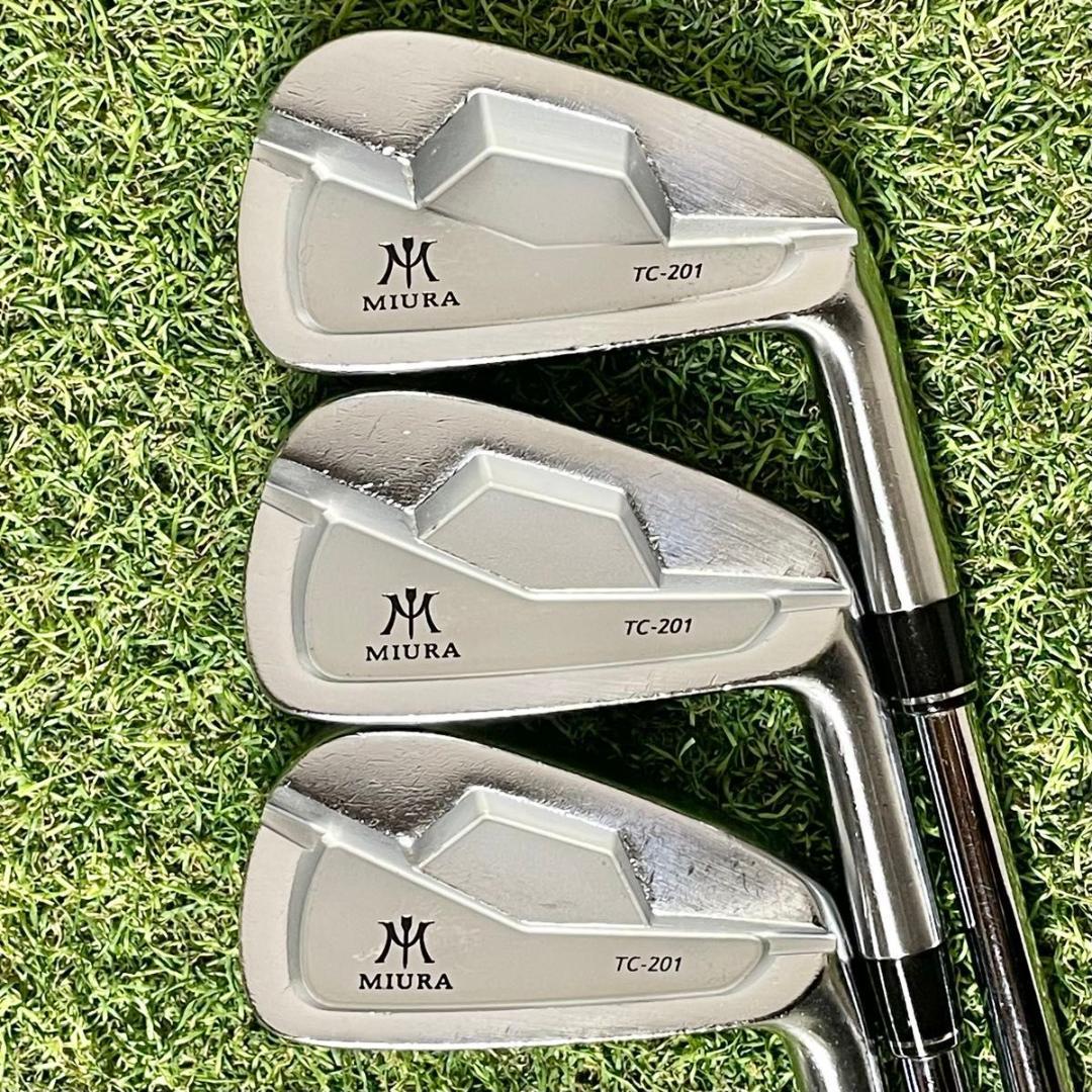 【希少】三浦技研 TC-201 アイアンセット 6本 メンズ S 右用 地クラブ