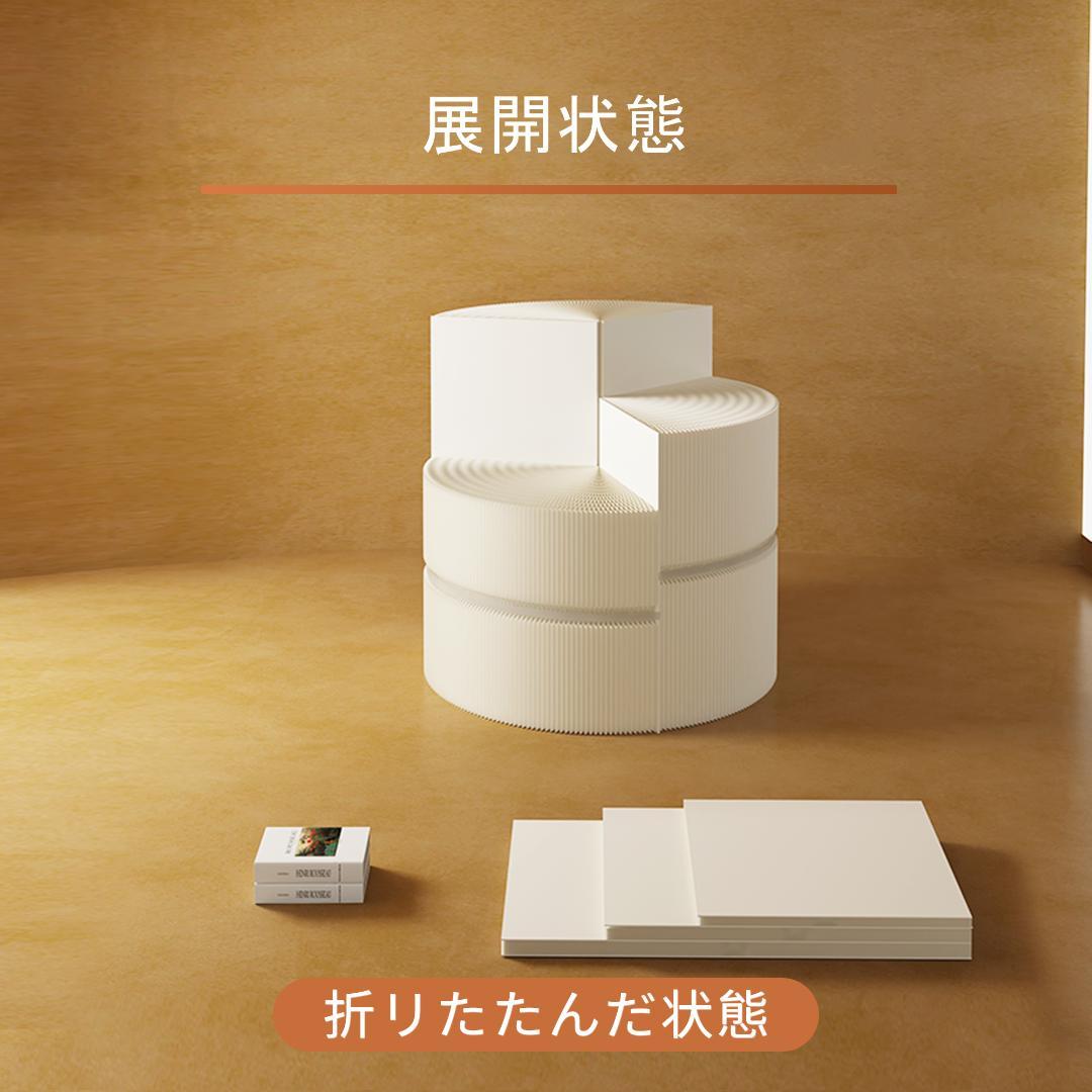 三色組み合わせ階段円柱型ディスプレイ台 直径60cm高さ78㎝ 陳列台 展示会