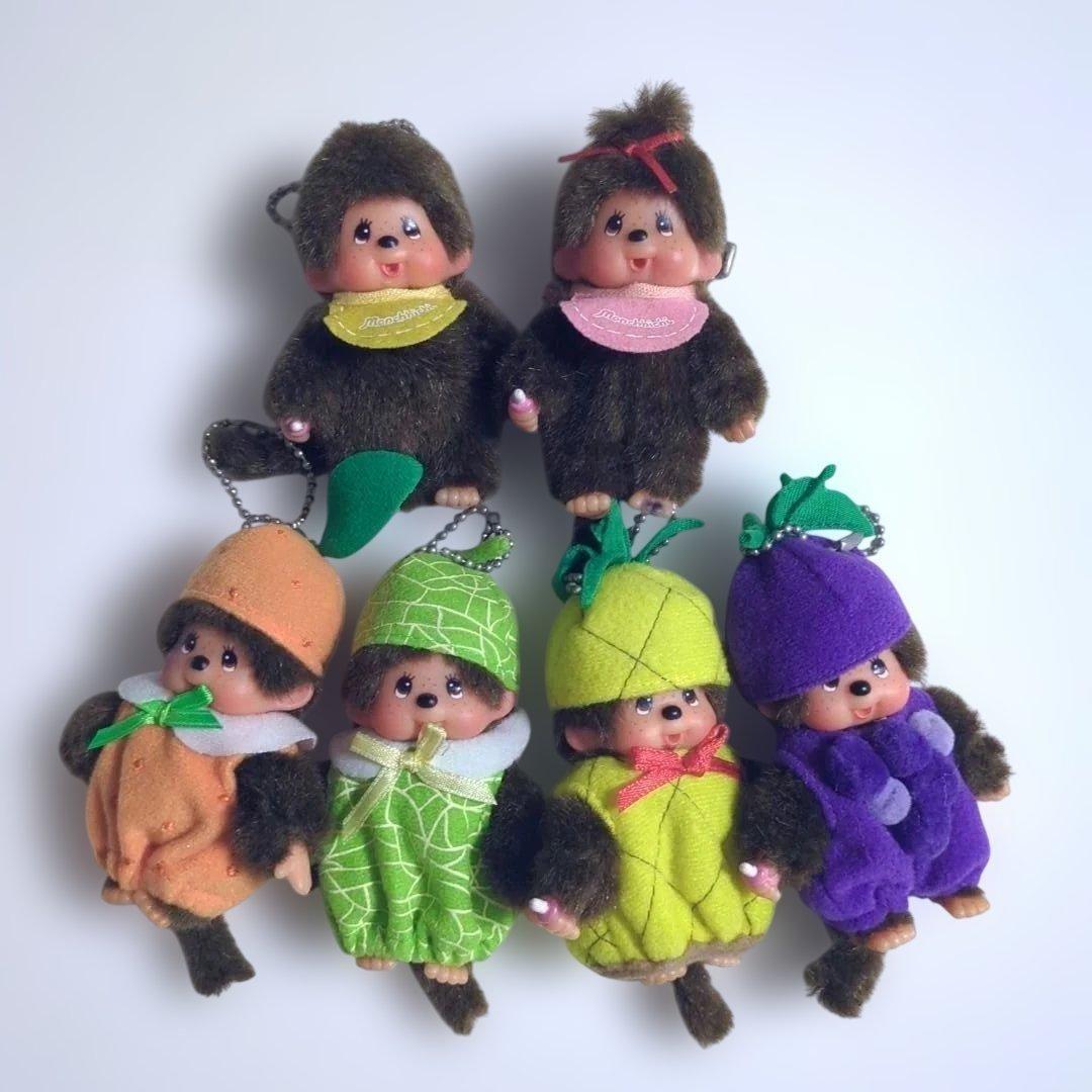 【レア】モンチッチ キーホルダー 果物 フルーツマスコット 6点セット