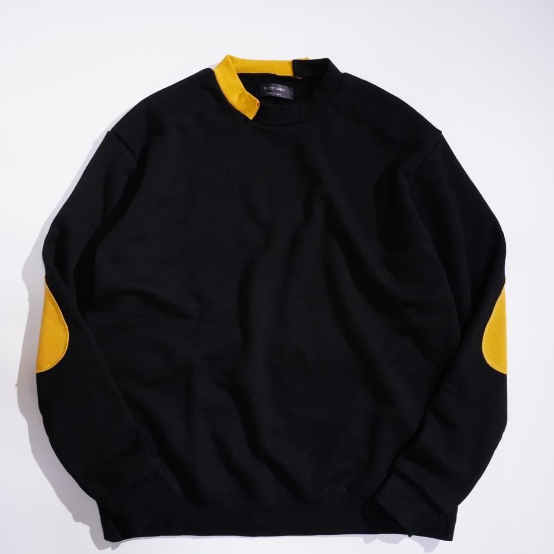 新品 ツートン リメイク スウェット トレーナー イエロー スニーカー 黒　黄色