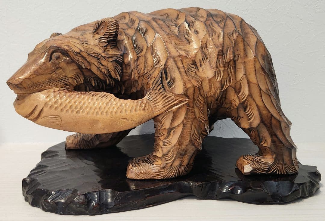 1971年物 登別 木彫り熊 昭和レトロ ヴィンテージ