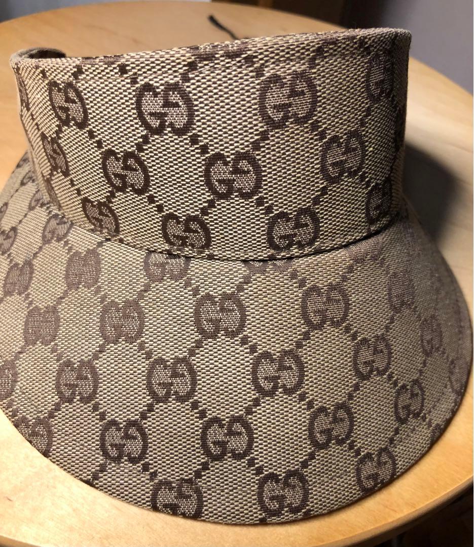 GUCCI GGパターンサンバイザー 美品 ビンテージ ゴルフ