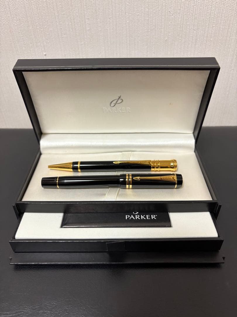 パーカーデュオフォールドインターナショナル万年筆ボールペン専用箱セット
