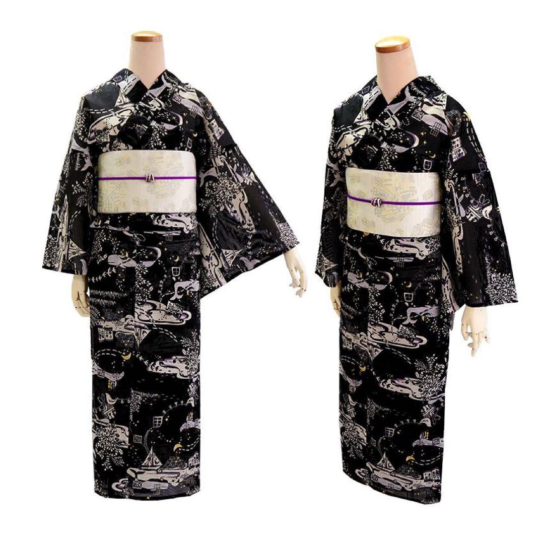 みすずうた　みすずうた浴衣　綿絽浴衣 鯨