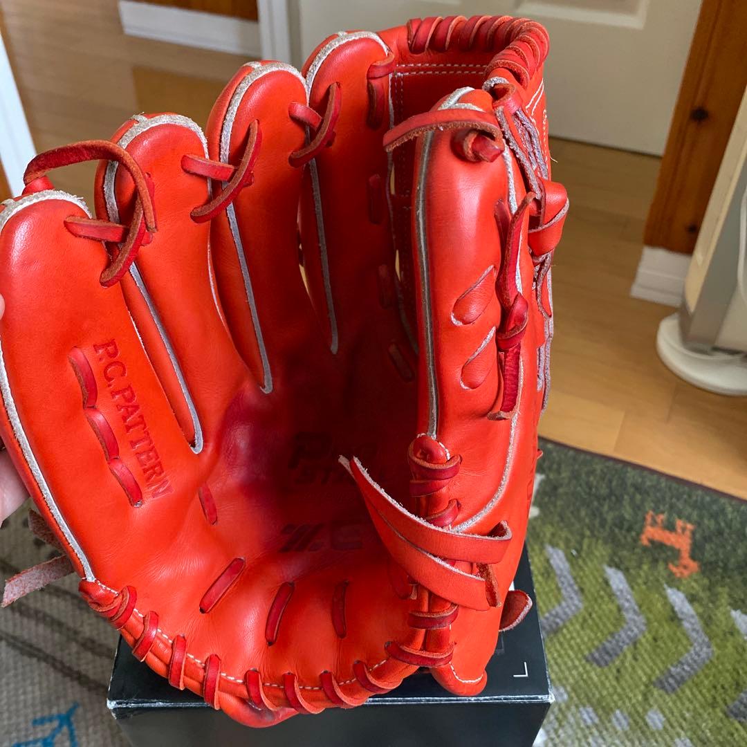 【最終】ZETT PROSTATUS 硬式グローブ オレンジ