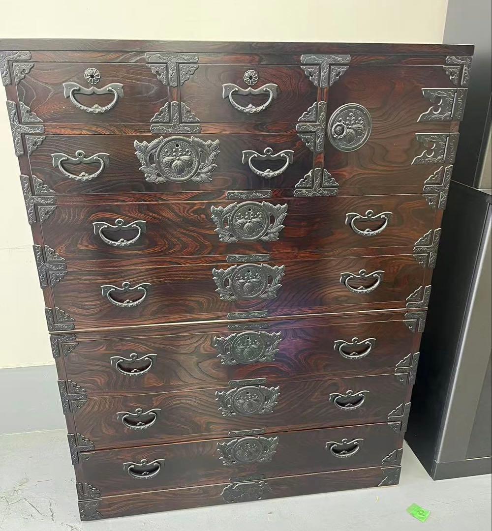 ∗**様 岩谷堂箪笥 整理タンス 南部鉄器金具 鍵付き 伝統工芸 民芸家具 和家