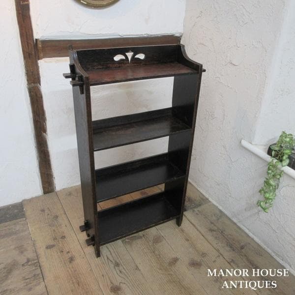 イギリス アンティーク 家具 ブックシェルフ ブックケース 本棚 6155e