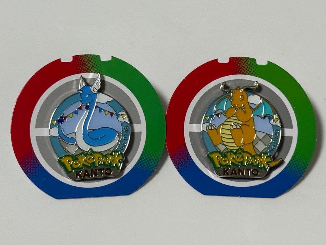 ポケパークカントー限定 ハクリュー　カイリュー ピンバッジ