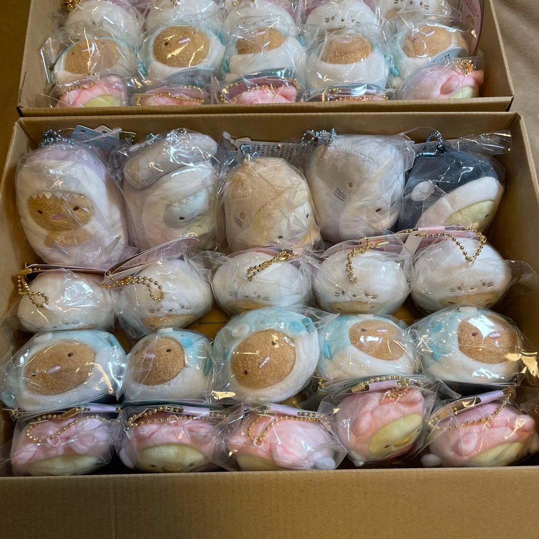 すみっコぐらし ぬいぐるみセット 水族館限定 えびふらいのしっぽ ねこ とかげ