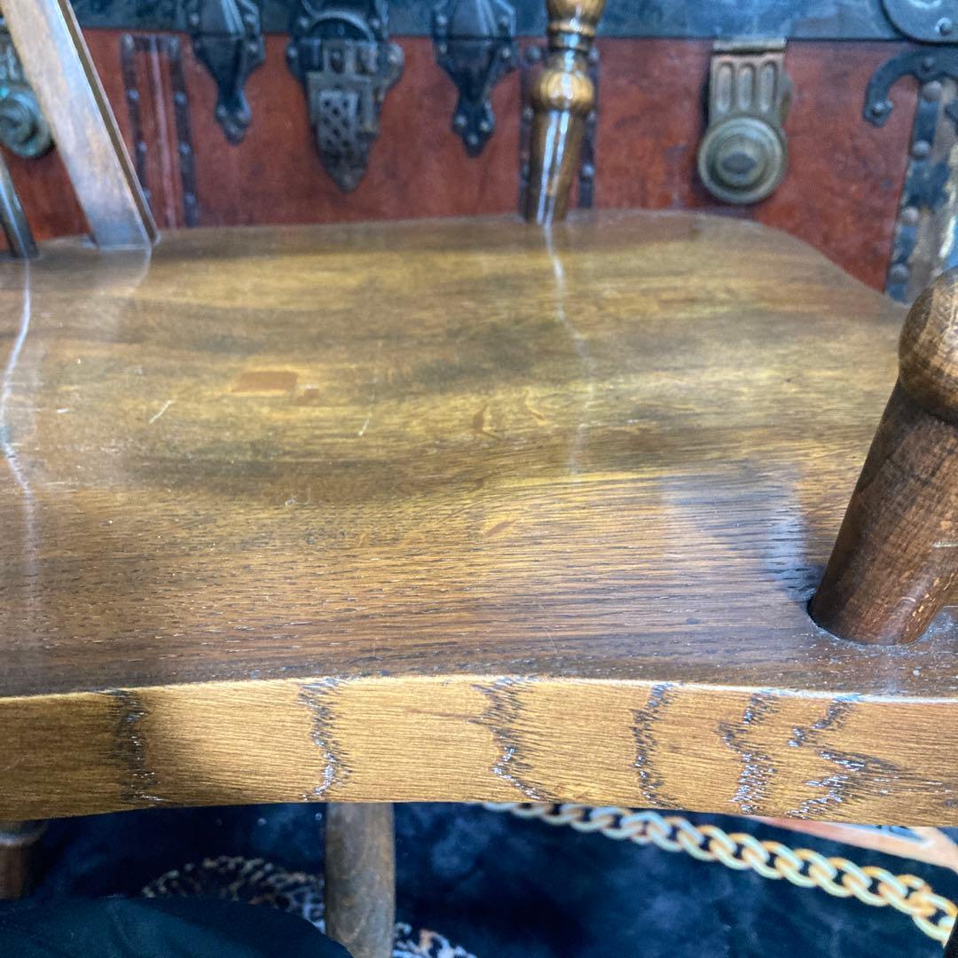 ⭐️英国木製ホイールバックアームチェア　イギリスアンティーク