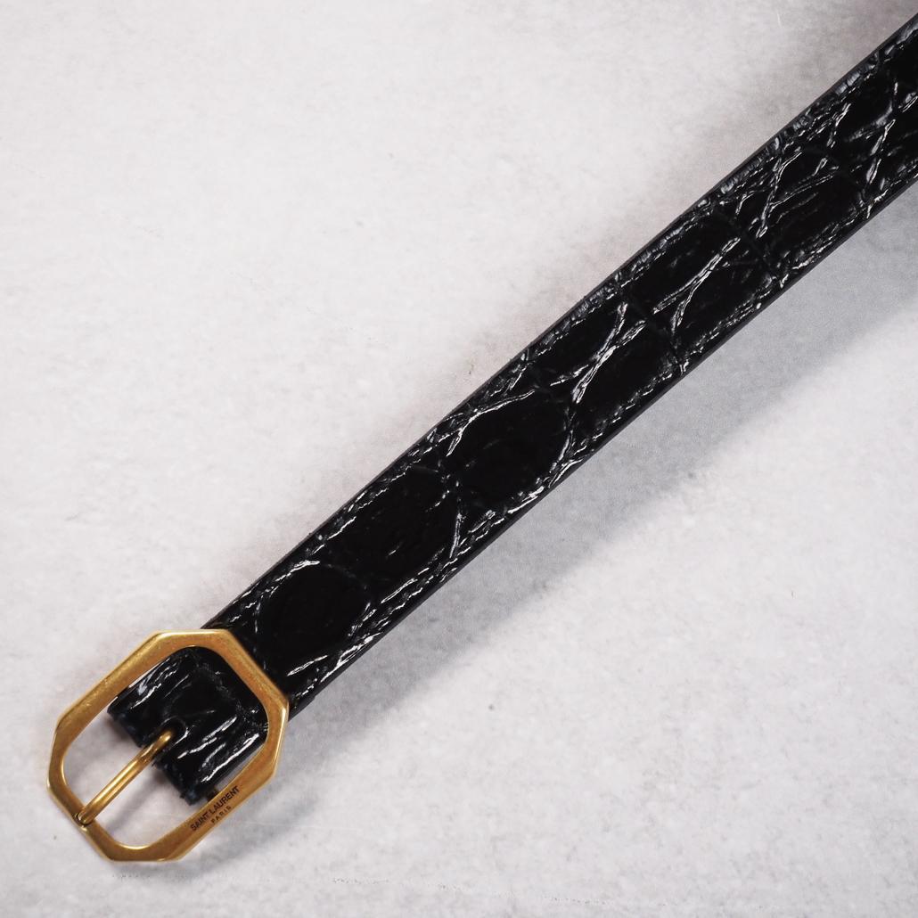 Saint Laurent Paris 21AW 22SS クロコ 型押しベルト