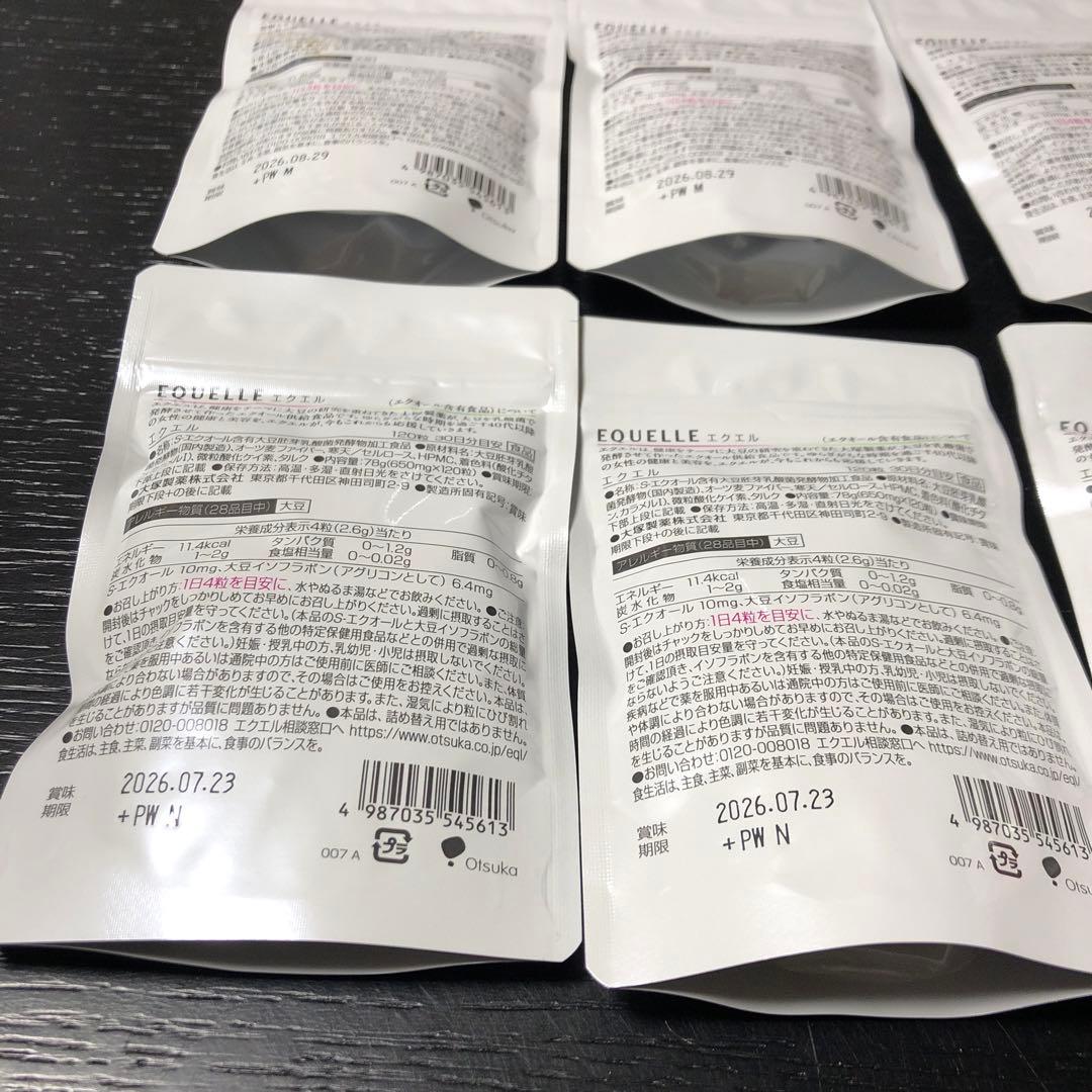 【正規品】６袋セット 大塚製薬 エクエル パウチ 120粒入