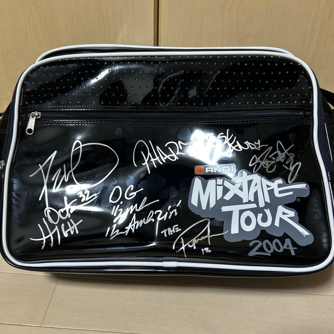 AND1 ミックステープツアー2004 エナメルバッグ　直筆サイン入り