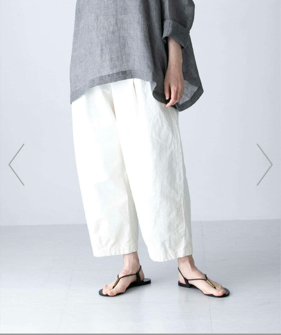 かぐれ コットンクロップドパンツ　ホワイト　未使用タグツキ