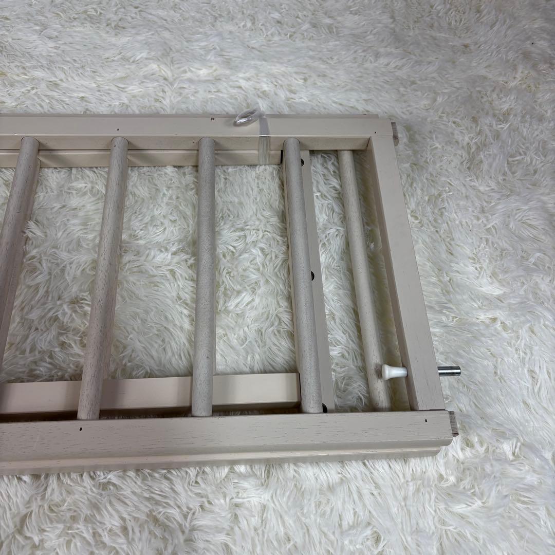 『送料無料』キンタロー　ハイタイプベビーベッド ミニ ポム ヌーベル ホワイト