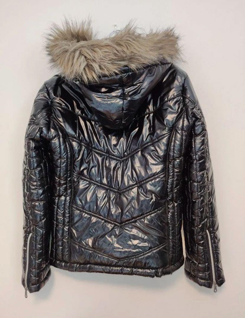 00s archive semantic design fur jacket光沢