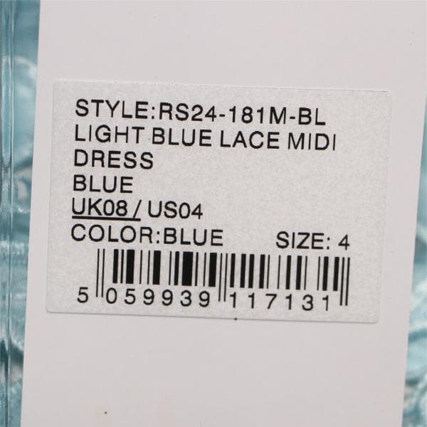 あ*ね様 セルフポートレイト レース ワンピース 水色 UK8 未使用 Lace
