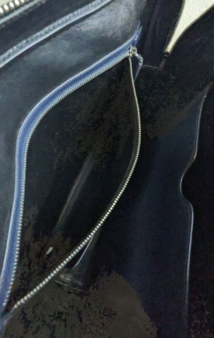 PRADA プラダ ビジネスバッグ サフィアーノレザー 紺 A4収納可