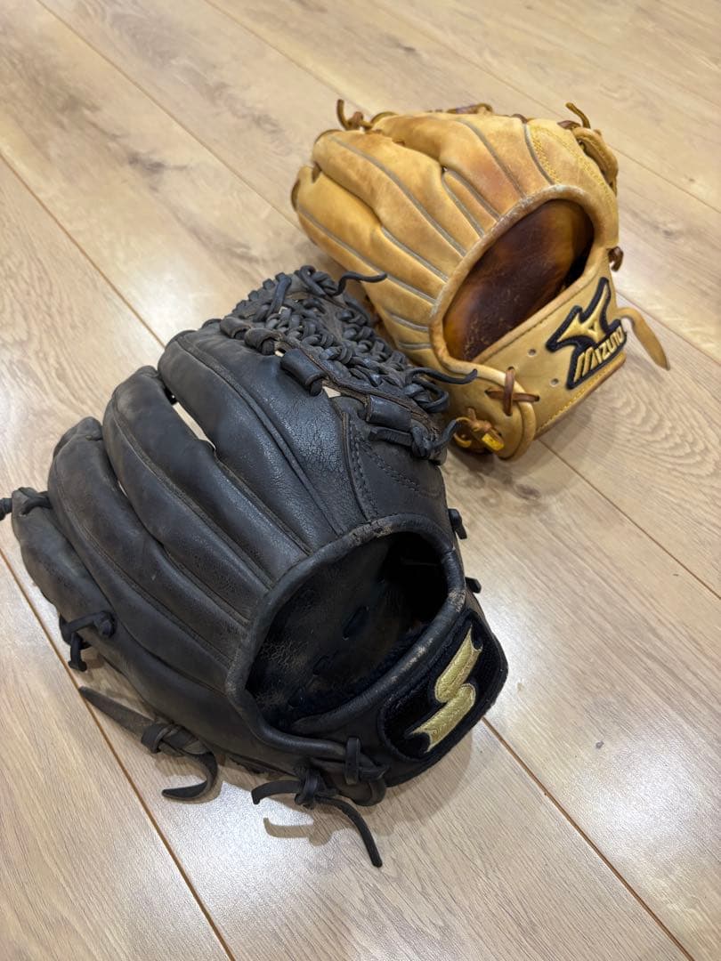 ミズノプロイチローモデル硬式グローブ！SSK硬式オーダーグローブ！２つセット売り