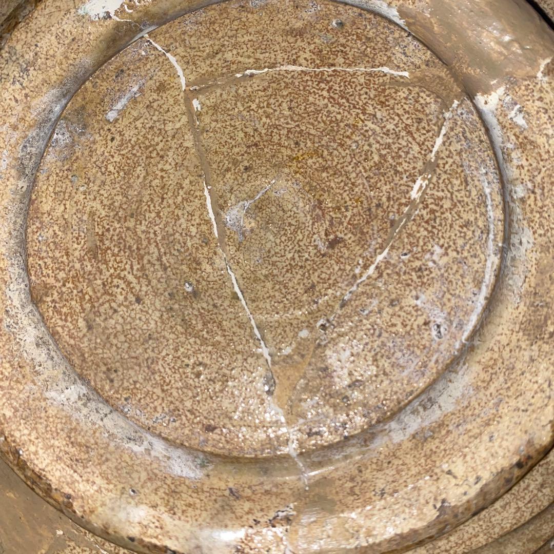 ペルシャ　鳥紋ラスター大皿　紀元前5世紀頃