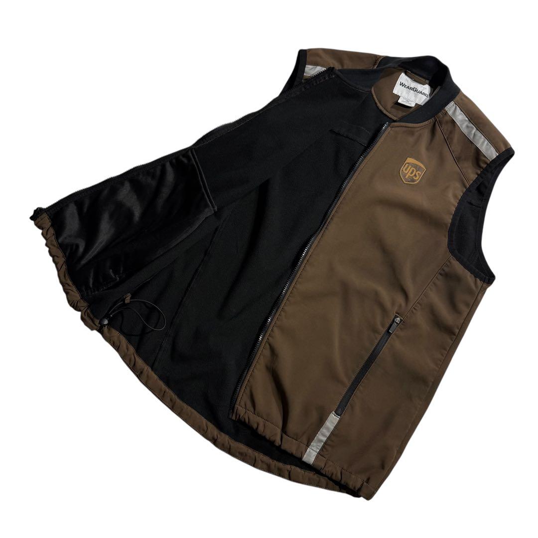 WEAR GUARD UPS ユニフォーム ワークベスト ブラウン リフレクター