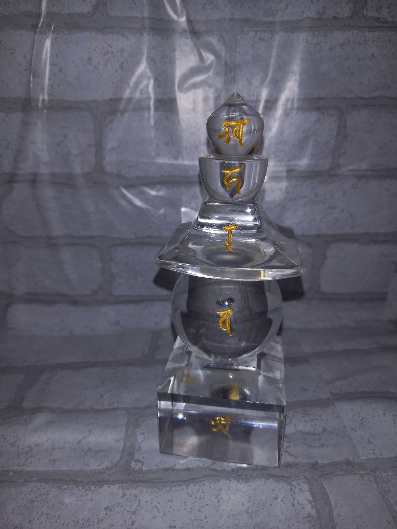 水晶五輪塔 すいしょうごりんとう 美術品 仏具　工芸品