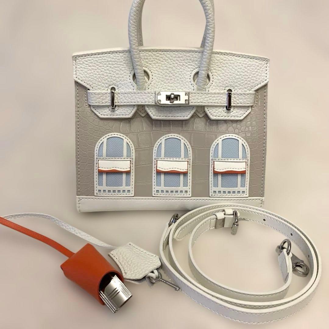 窓付きバッグ ホワイト20