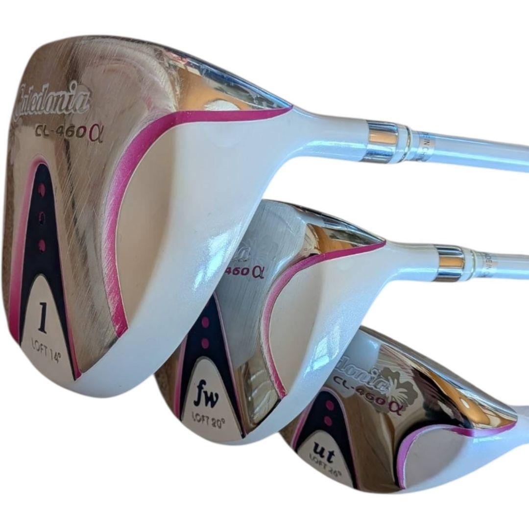 美品 カレドニア レディースゴルフフルセット CL-460α バッグ付き 10本