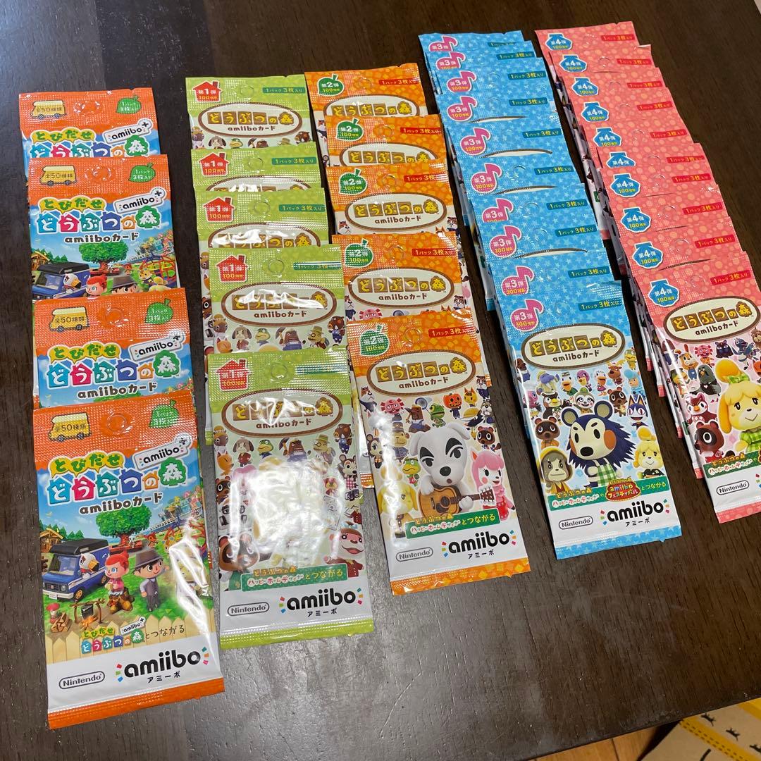 あつまれどうぶつの森 amiiboカード とび森＋第1〜4弾 34パック　未開封